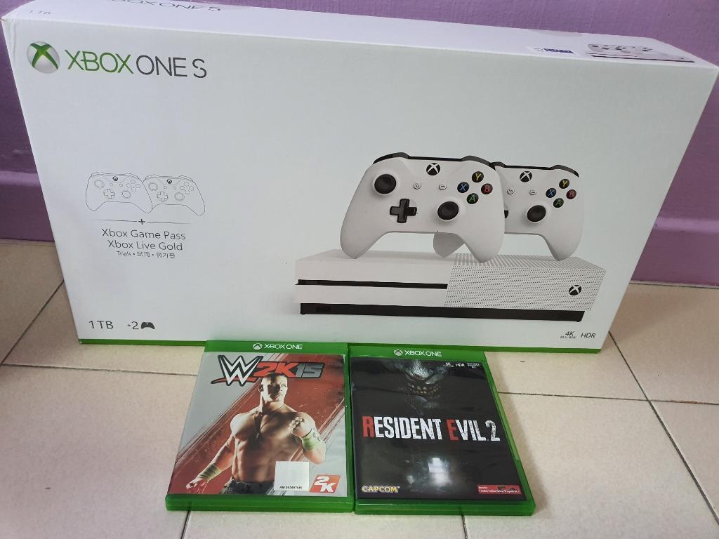 Xbox One S 1tb 2controllers 2games Toys Games Video Gaming Gaming Accessories On Carousell