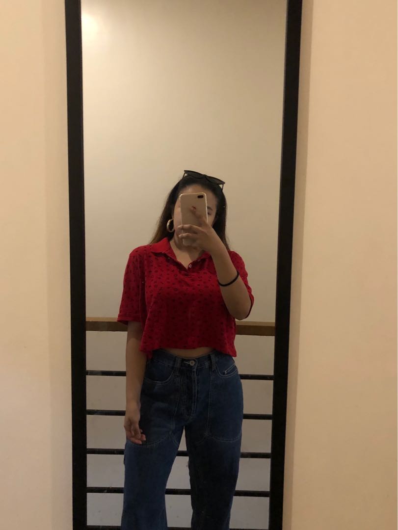 Cropped polo discount shirt outfit
