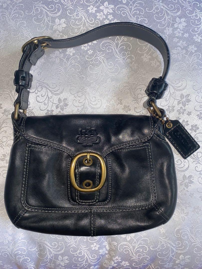 vintage coach leather shoulder bag