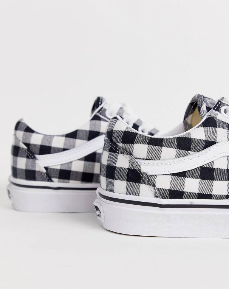 VANS Old Skool Gingham Trainers Women s