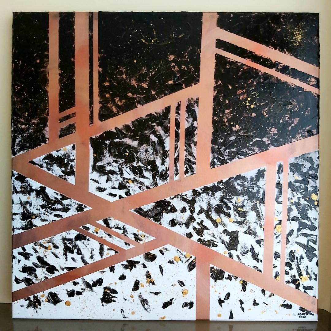 Abstract painting on sale! (Category: Art & Prints) located in Quezon City. Submitted by alexora (Listing ID 1018353122, Image 1). Description: 30" x 30" mixed media on canvas gloss-varnished 01 July 2020.