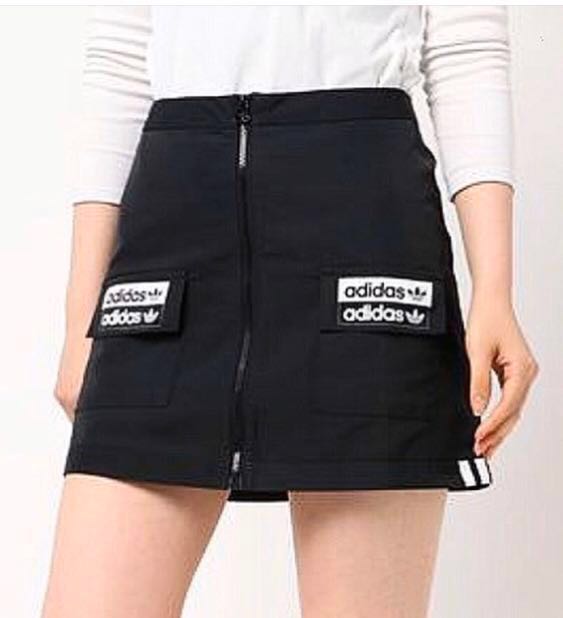 Adidas Originals RYV pocket skirt in black 黑色半身裙