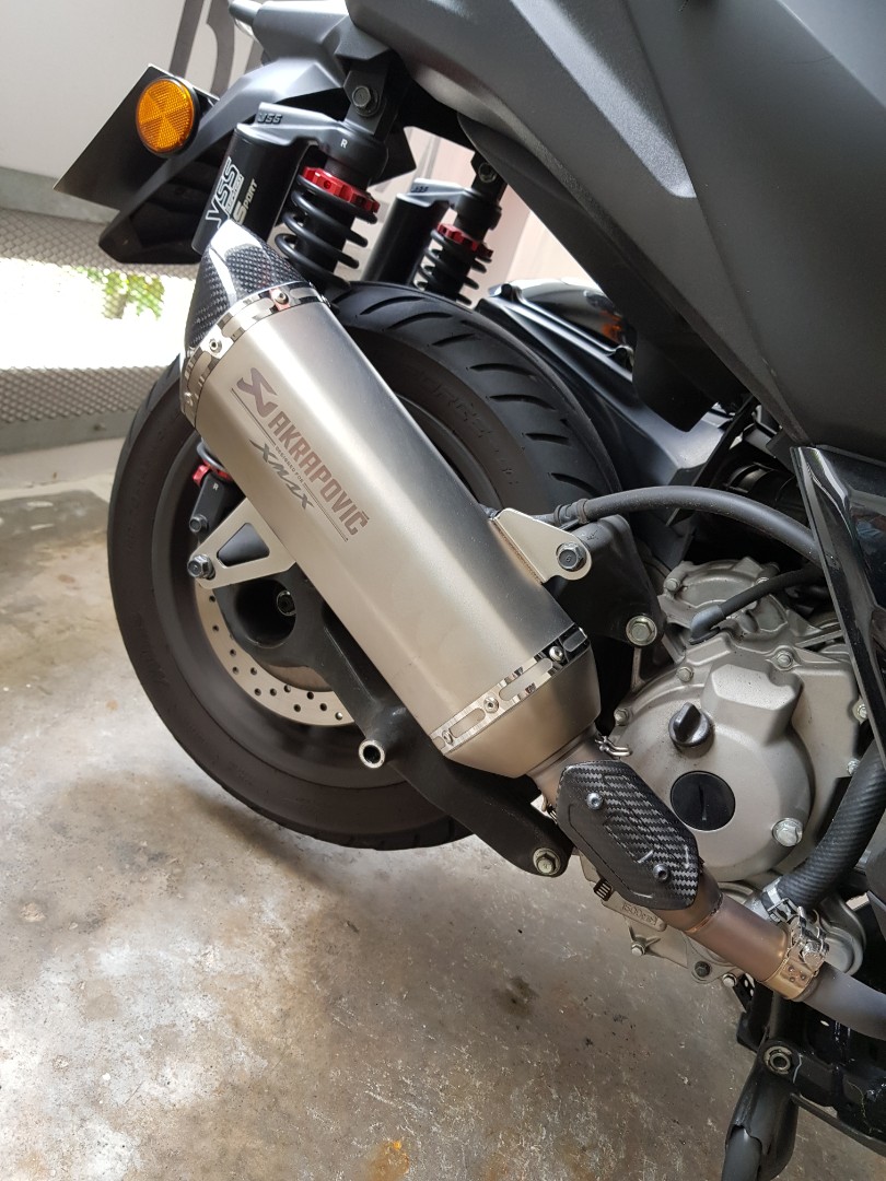 Akrapovic Exhaust XMAX 300, Motorcycles, Motorcycle Accessories on