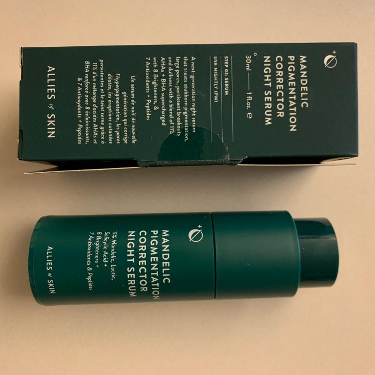 mandelic pigmentation corrector night serum