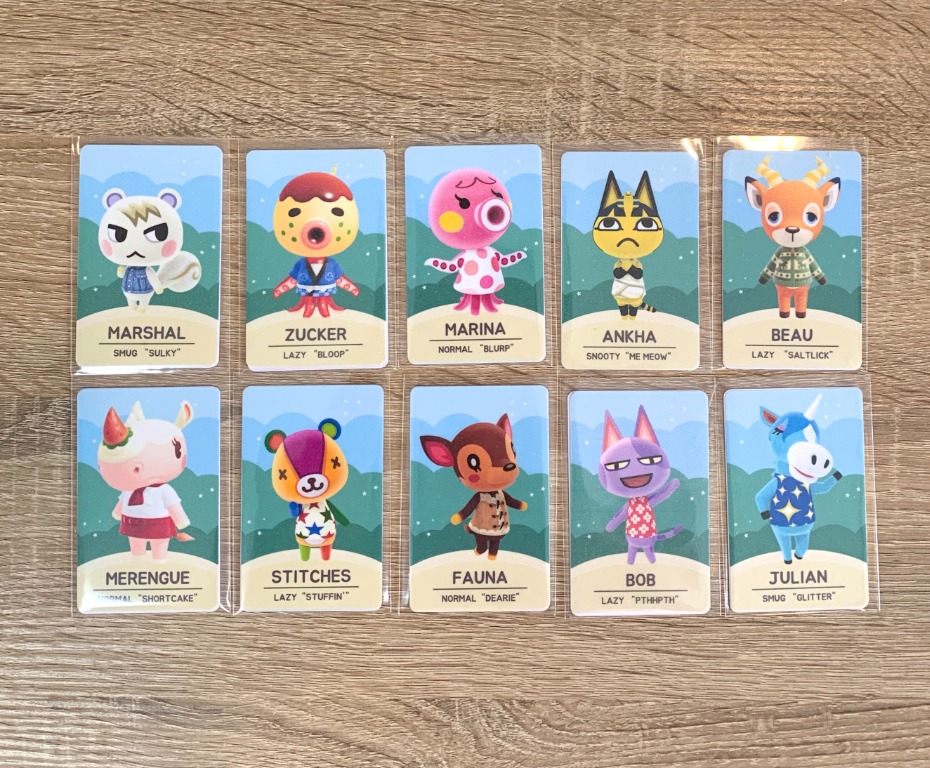 Amiibo Villager Cards Animal Crossing Video Gaming Video Games Nintendo On Carousell