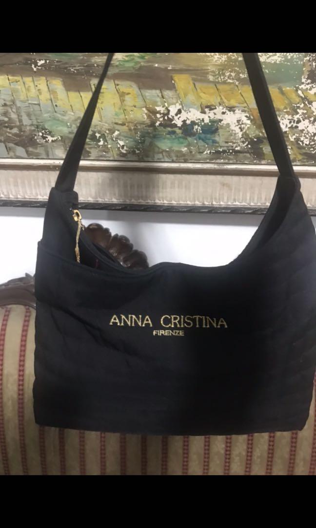 Anna Christina 1805-4A28 Shoulder Bag, Monogram Print, Purple: Handbags