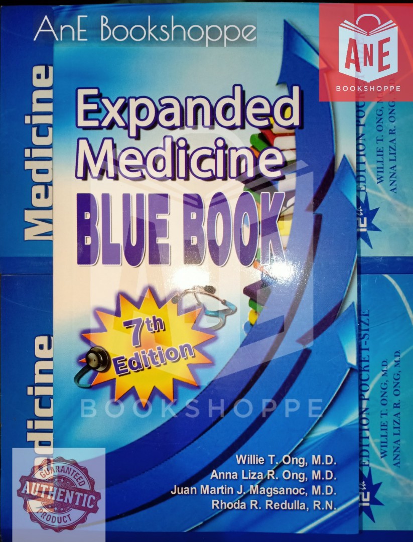 AUTHENTIC EXPANDED MEDICINE BLUE BOOK 12th edition by Willie Ong