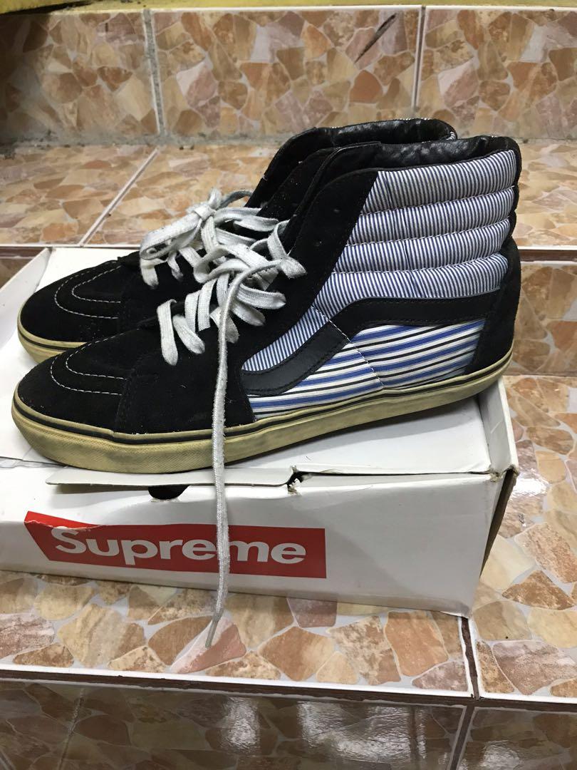 Authentic Vans Sk8 Hi Pro x Supreme x Comme Des Garcon Men s