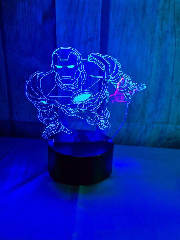Avengers Bedroom 3d Light Furniture Home Decor Lighting Supplies On Carousell