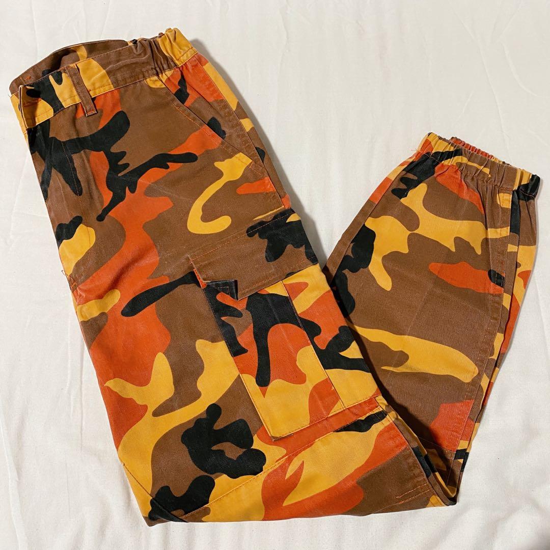Rothco Combat Pants Trousers Mens Large Red Yellow Camo Cargo BDU 1227-0429  Rave | eBay