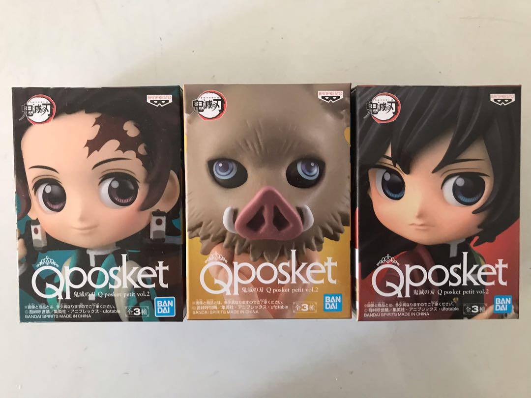 Bandai Banpresto Demon Slayer Kimetsu No Yaiba Mini Q Posket Q Posket Petit Vol 2 Set Of 3 Figure Toys Games Action Figures Collectibles On Carousell