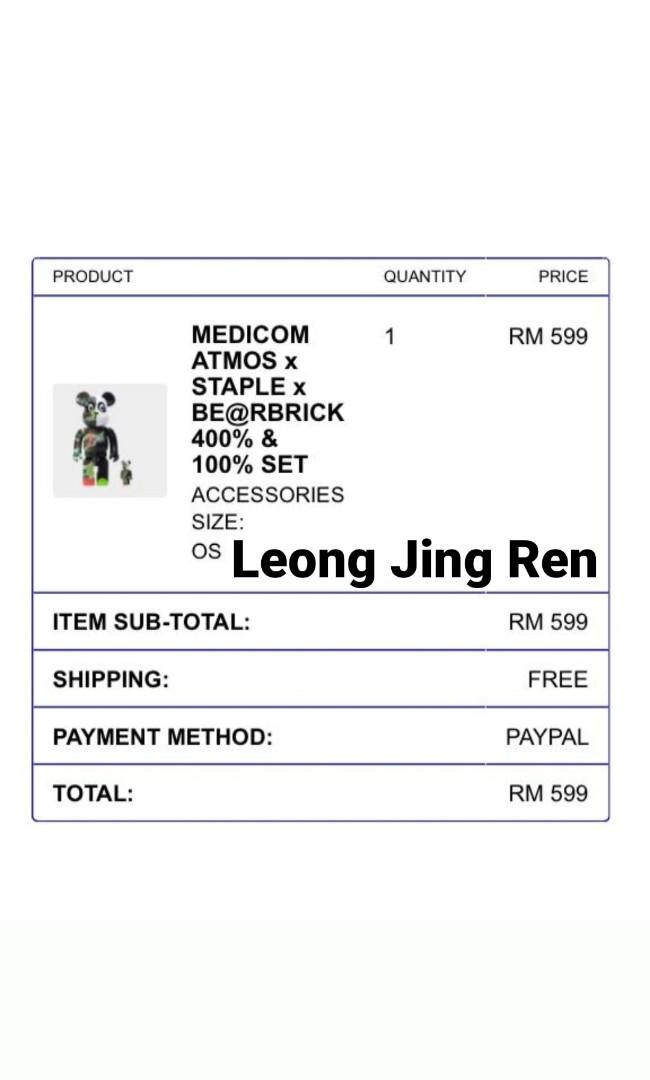 Lbwk Be@rbrick 400/% 100/% Liberty walk bearbrick BRAND NEW!