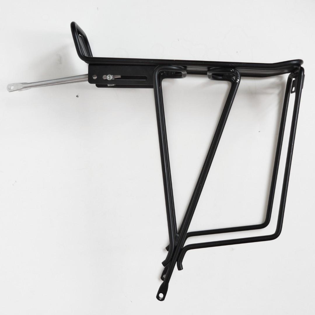 Rear pannier rack for mountain bike clearance