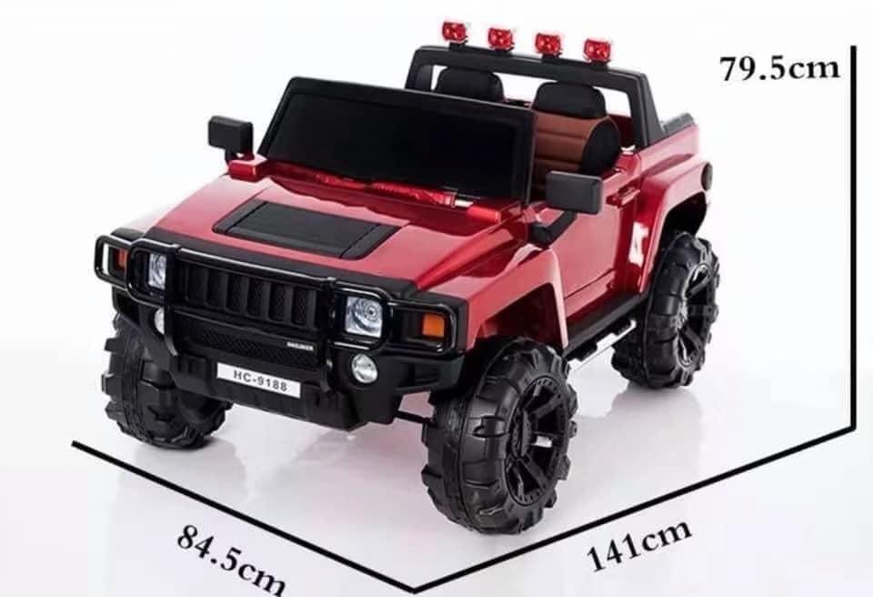 Big hummer hc9188 (Category: Other Babies Going Out Needs) located in Taguig. Submitted by triplealuxury (Listing ID 1018343435, Image 2). Description: HUMMER BIG Model HC9188 2seater 4 gear (4 motorized wheel) Leather seat rubber tires With swing mode, usb port, cp & mp3 aux With sunshade With built in lights and sounds Capacity up to 70kilos Php.16,000 Suitable for ages 2-12yrs.old ✅ Durable - International Quality ✅ Budget-Friendly On hand ite
