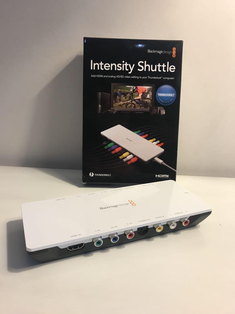 Blackmagic Design Intensity Shuttle With Thunderbolt Connection 10gbs Sec Photography Video Equipment On Carousell