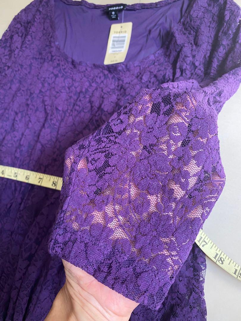 torrid purple lace dress