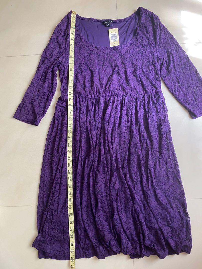 torrid purple lace dress