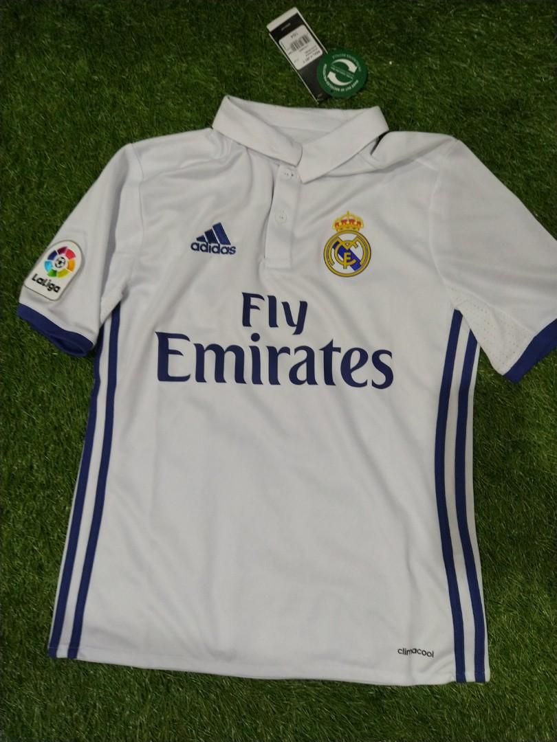 real madrid home authentic jersey