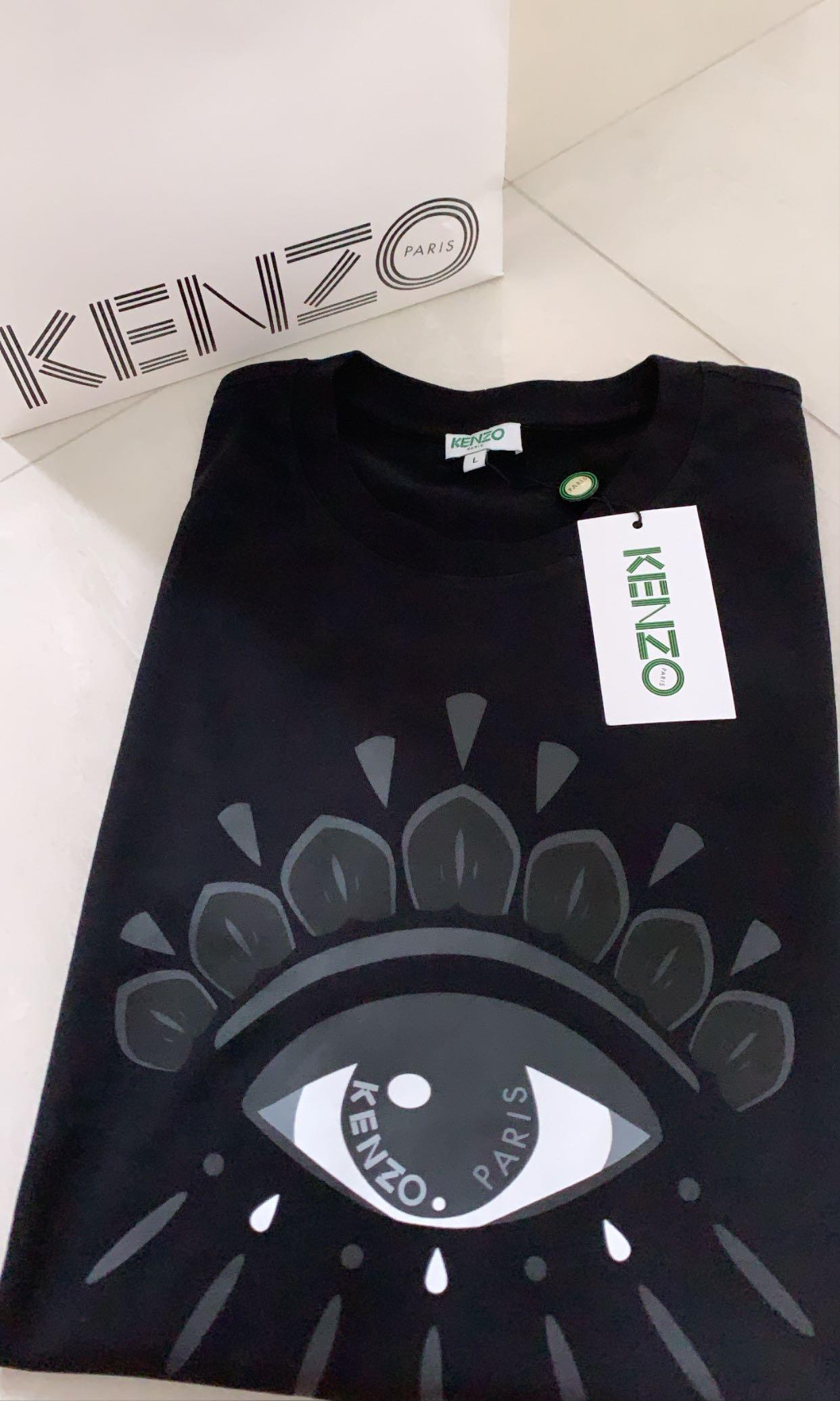 black kenzo eye t shirt