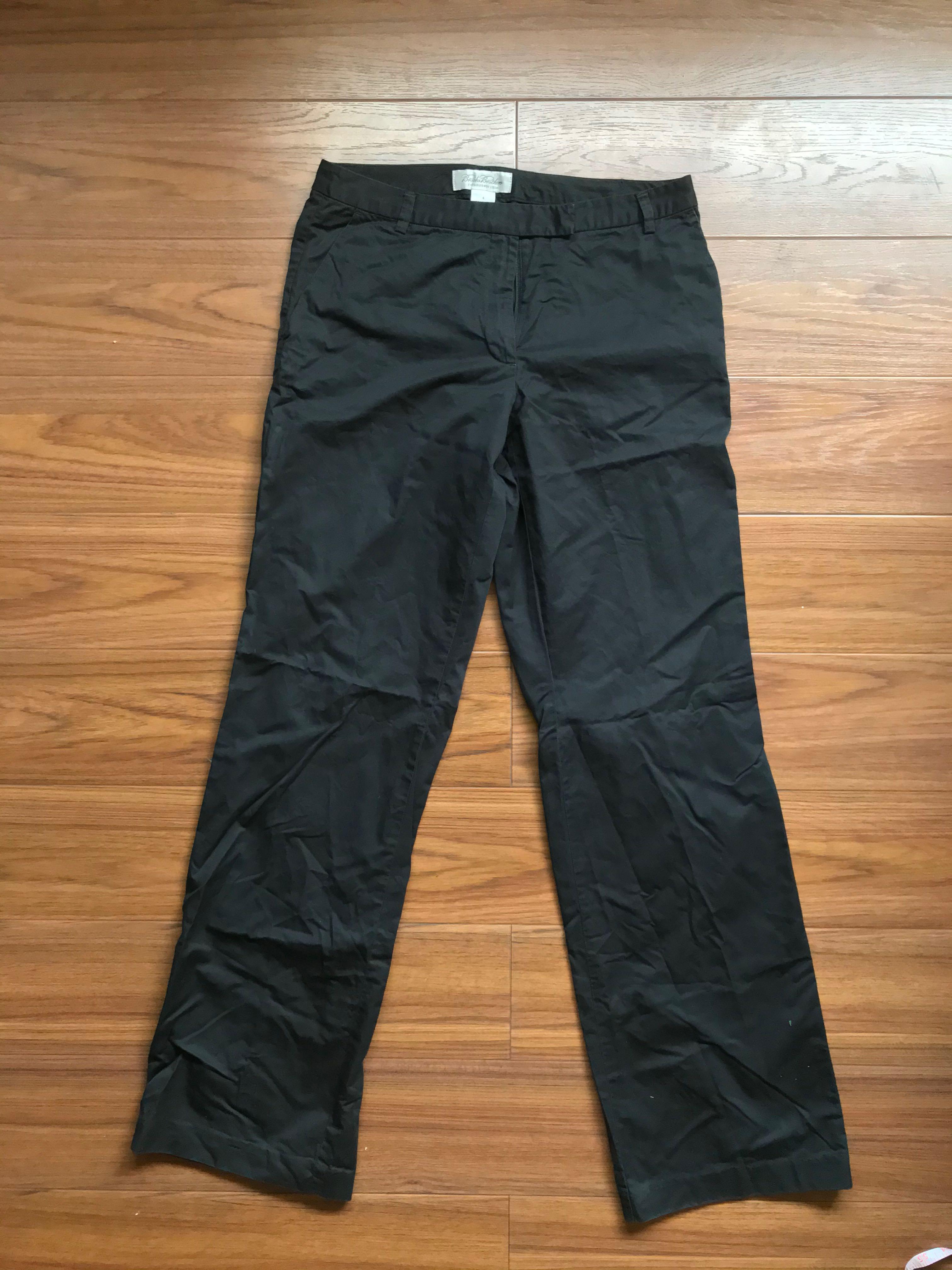 low rise black pants