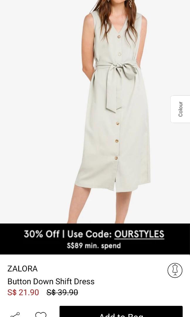 Zalora button down dress hotsell