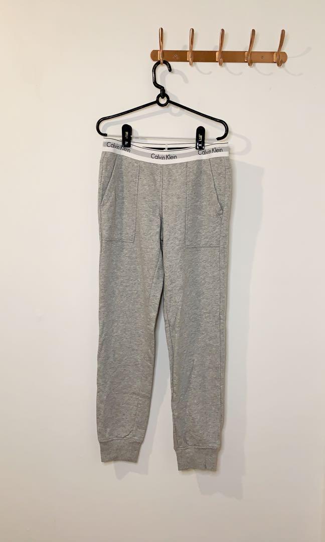 Calvin Klein Logo Waistband Jogger Grey Women s Fashion Bottoms Other Bottoms on Carousell