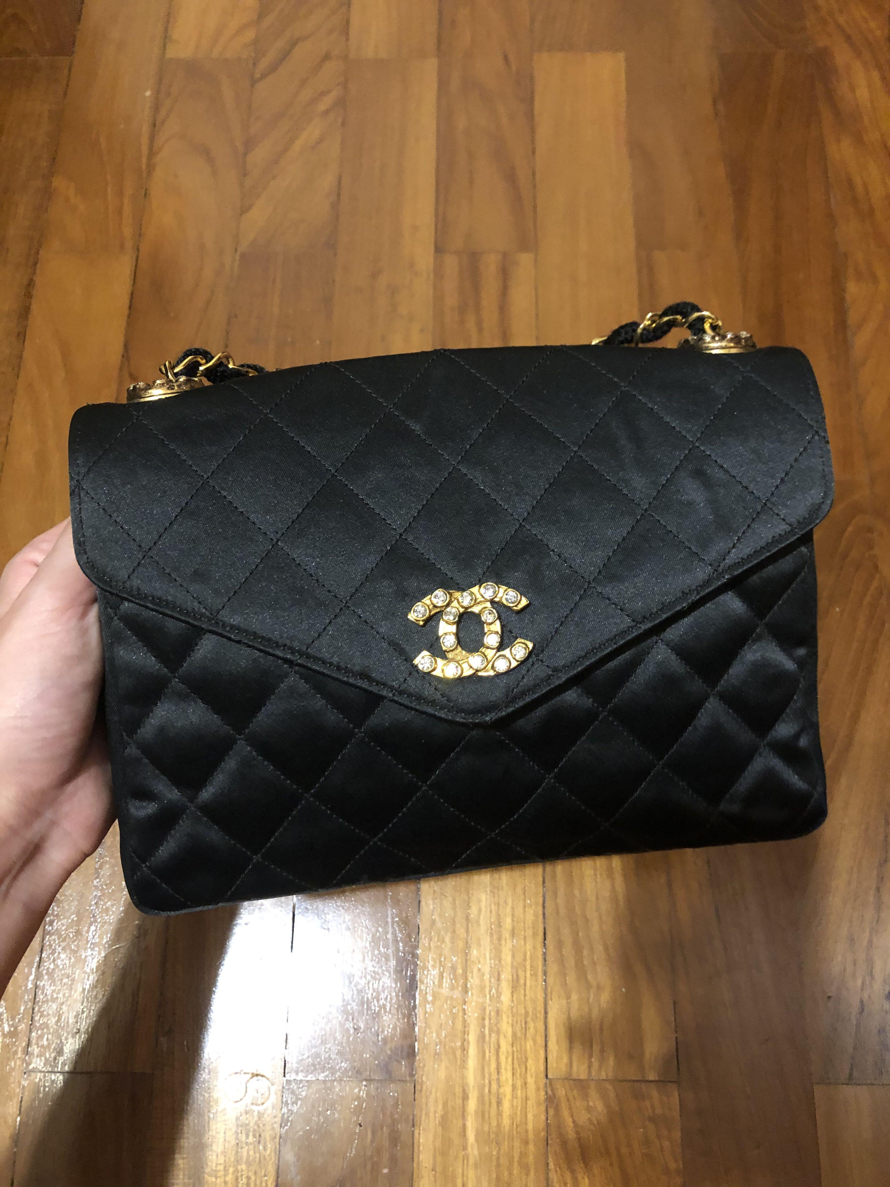 reserved* Chanel Crystal Encrusted CC Logo Vintage Flap, Women's