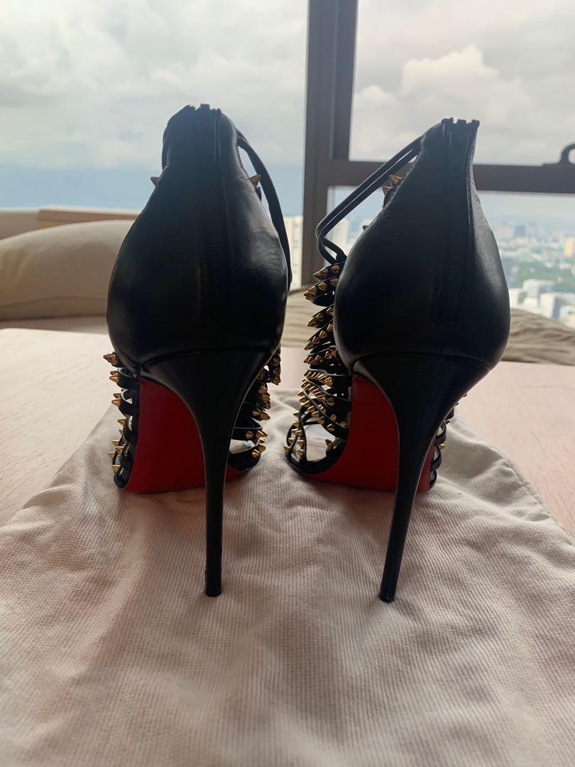 Gold spike sandals cheap