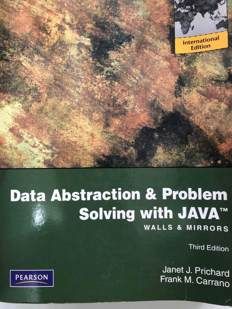 Data abstraction and problem solving with Java (Category: Office & Business Technology) located in Singapore. Submitted by kevlim83 (Listing ID 1018420313, Image 1). Description: .