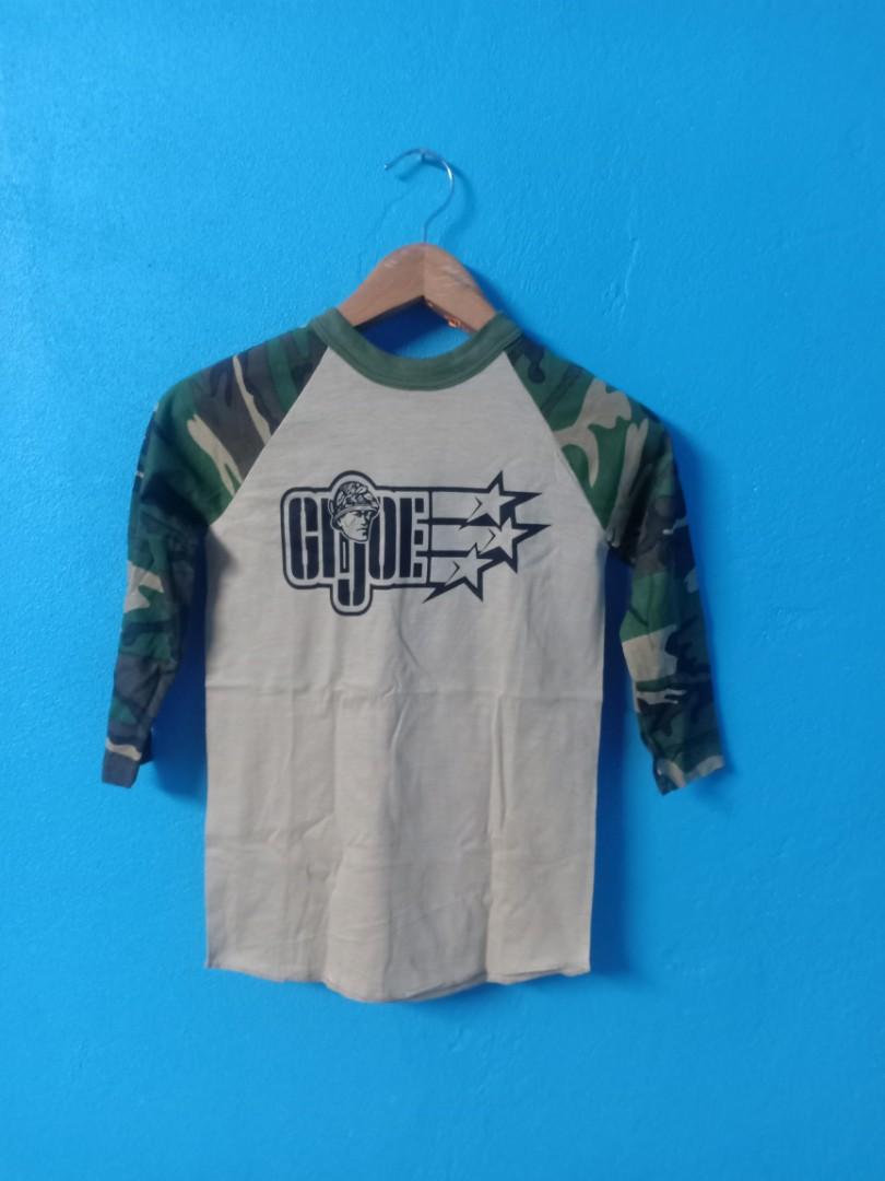 Deadstock Vintage 80s Gijoe Camo 3q Shirt Men S Fashion Clothes