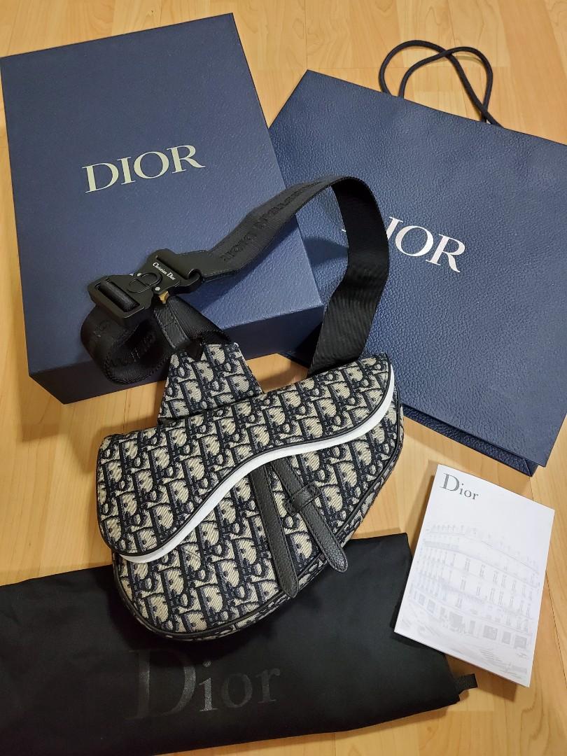 Dior Lingot 50 Bag Beige and Black Dior Oblique Jacquard  DIOR EE