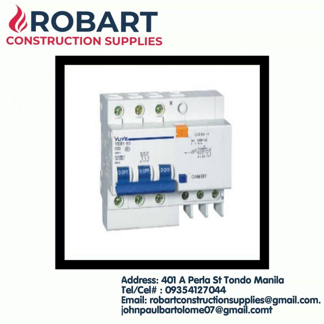 Earth Leakage Circuit Breaker, Commercial & Industrial, Construction
