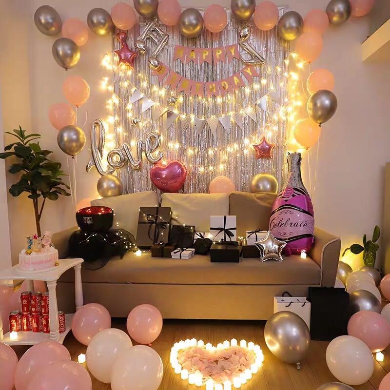 Value Deals Ins Diy Birthday Party Decoration With Tinsel Curtain Diyhbd0092 Design Craft Others On Carousell