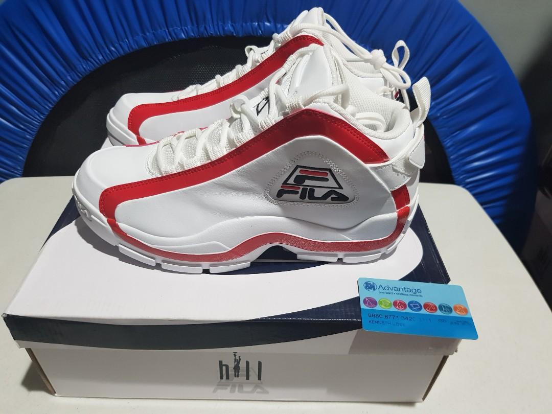 Fila Grant Hill 2 Mid Retro Basketball Sneakers Red White Shoes