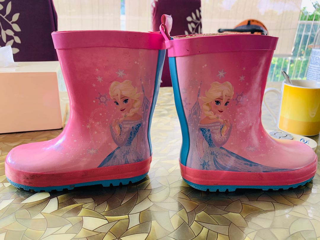 elsa rain boots