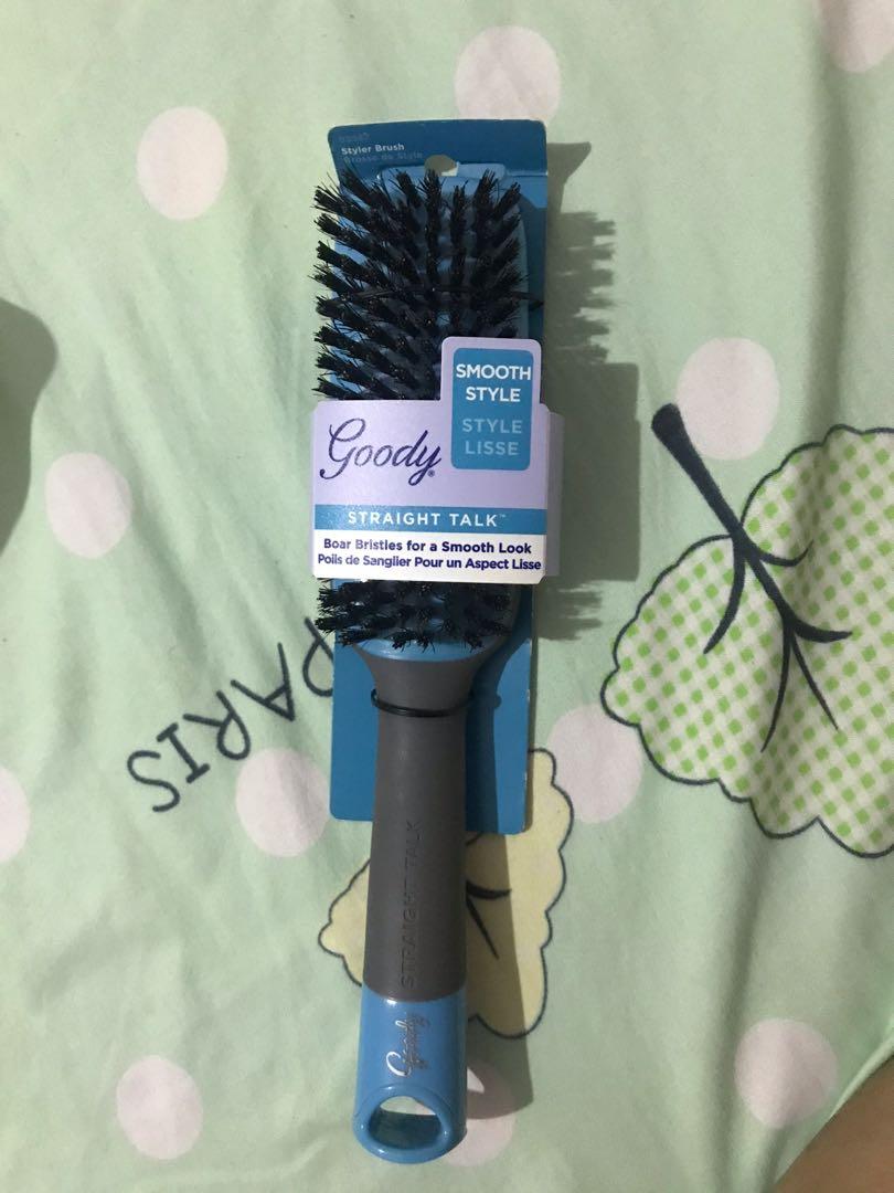 goody straight talk boar styler hair brush