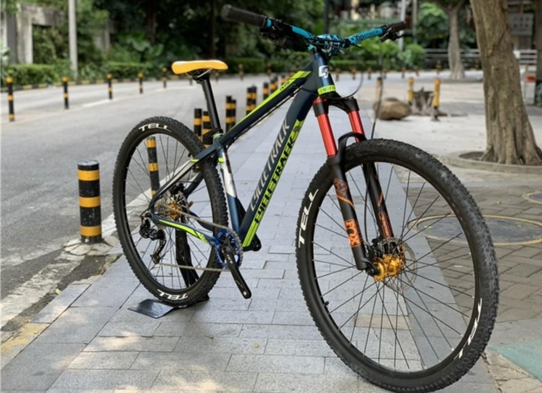 Heidrace MTB Rahmen Hardtail 29er LTJ29 Alu 6061 Twentyniner schw-gelb 16,5 Zoll 