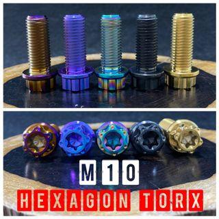 Hexagon Torx (Star) Universal M10 Mirror Blanking Plugs | Screw | Bolt - XMAX, Nmax