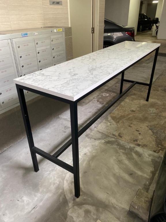 High Bar table with marble top Furniture Home Living Furniture