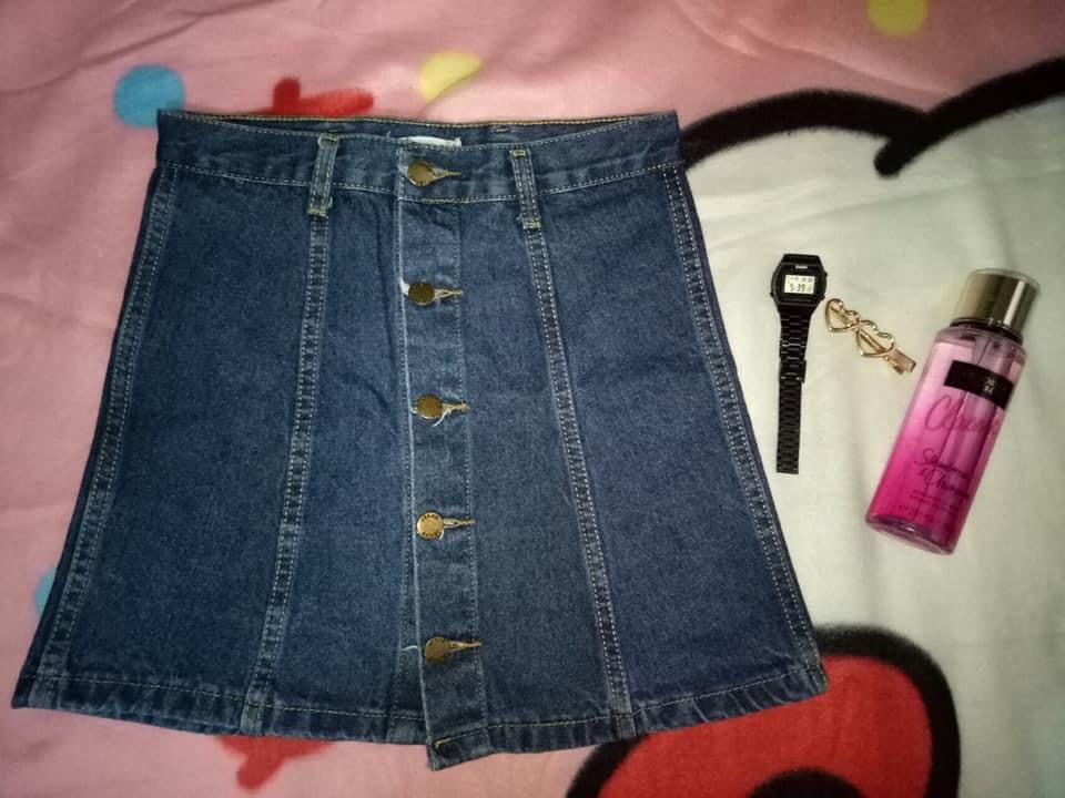 high waist palda maong