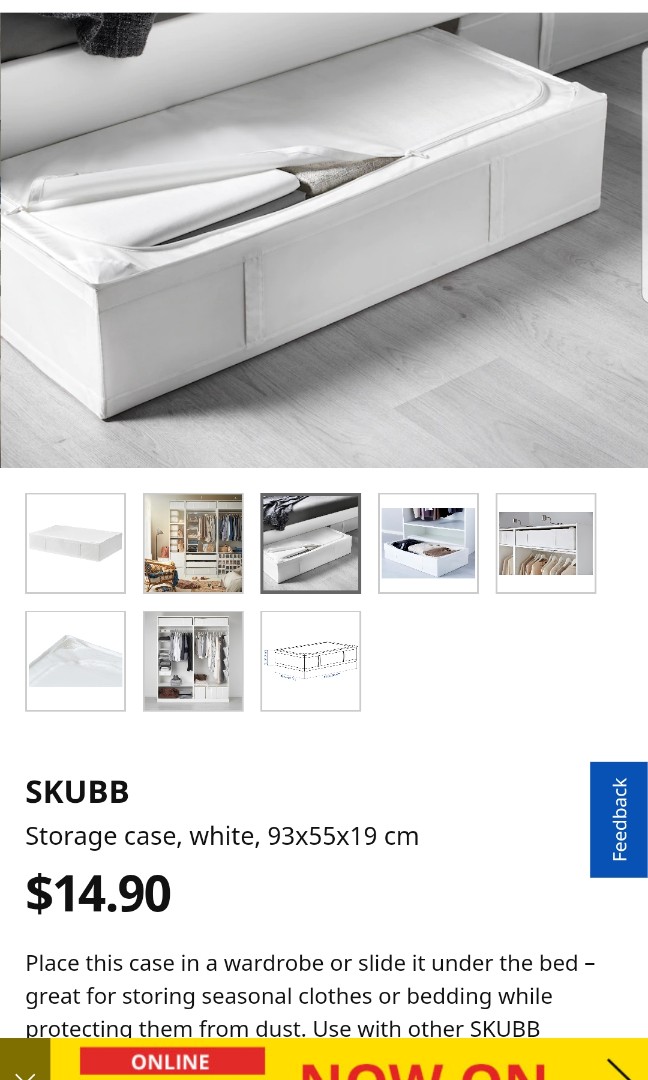 Ikea Skubb Box Big Size Black Furniture Others On Carousell