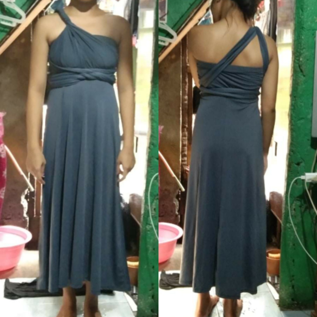 infinity dress gray