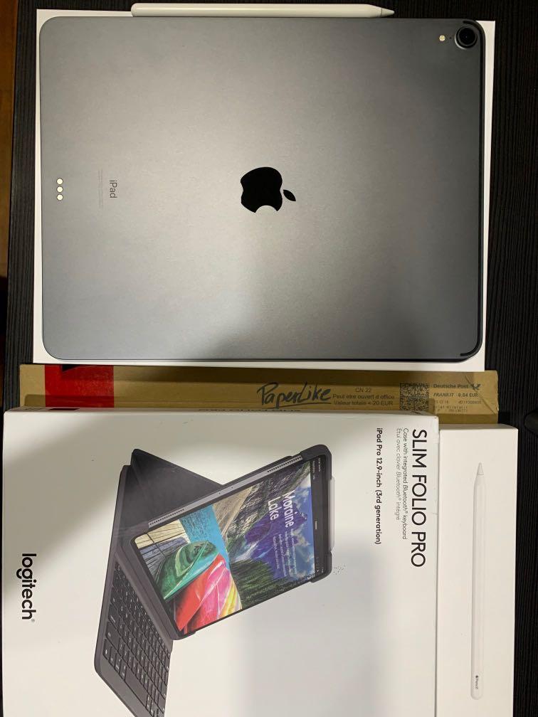 Ipad Pro 12 9 3rd Gen Space Grey 256gb Mobile Phones Tablets Tablets On Carousell