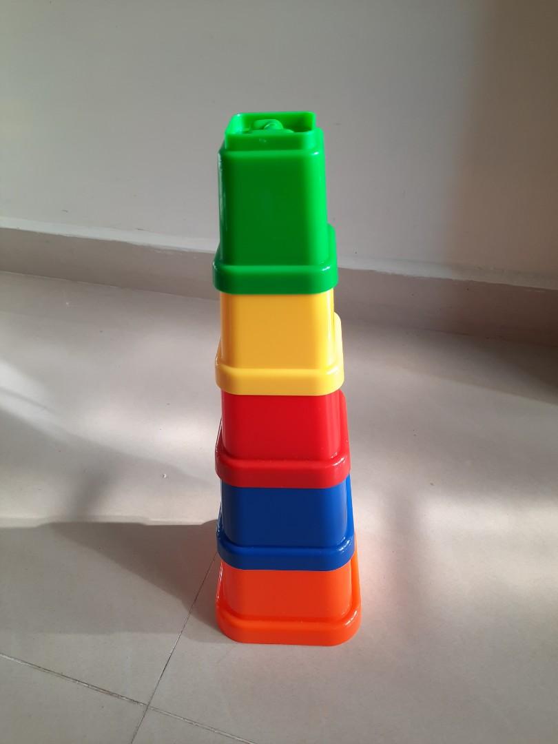 Jumbo Stacking cups, Hobbies & Toys, Toys & Games on Carousell