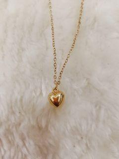 Korean 24k Gold Love Shape Necklace