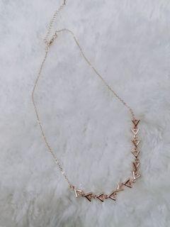 Korean Fishbone 24k Gold Necklace