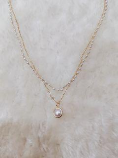Korean Pearl 2layers Necklace