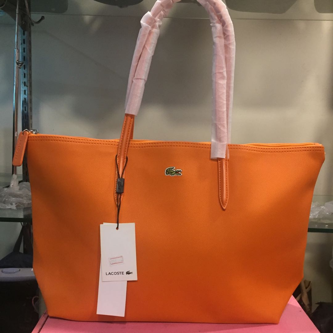 Lacoste Tote Bag (Orange), Women's 