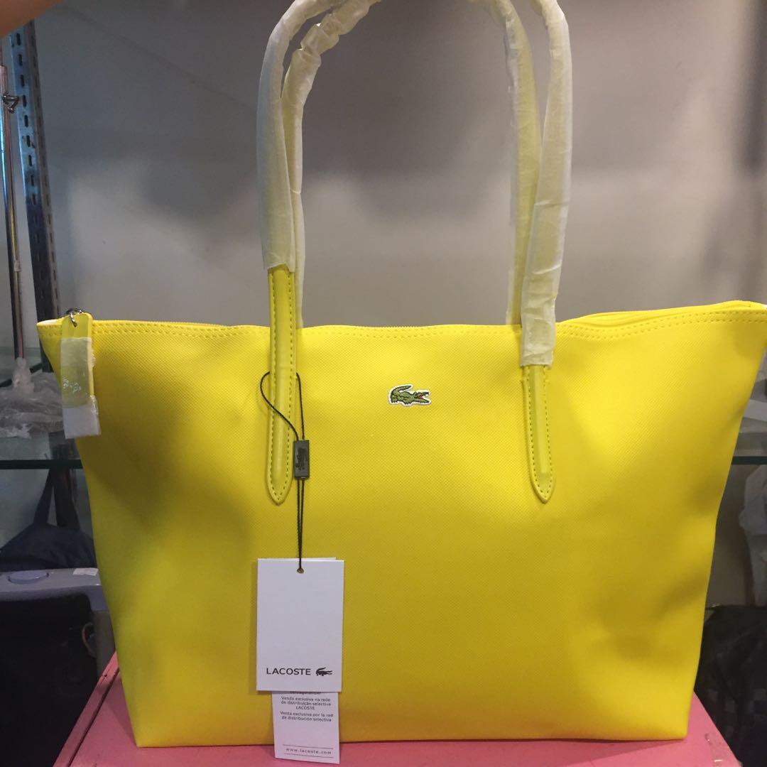 Lacoste bags yellow clearance