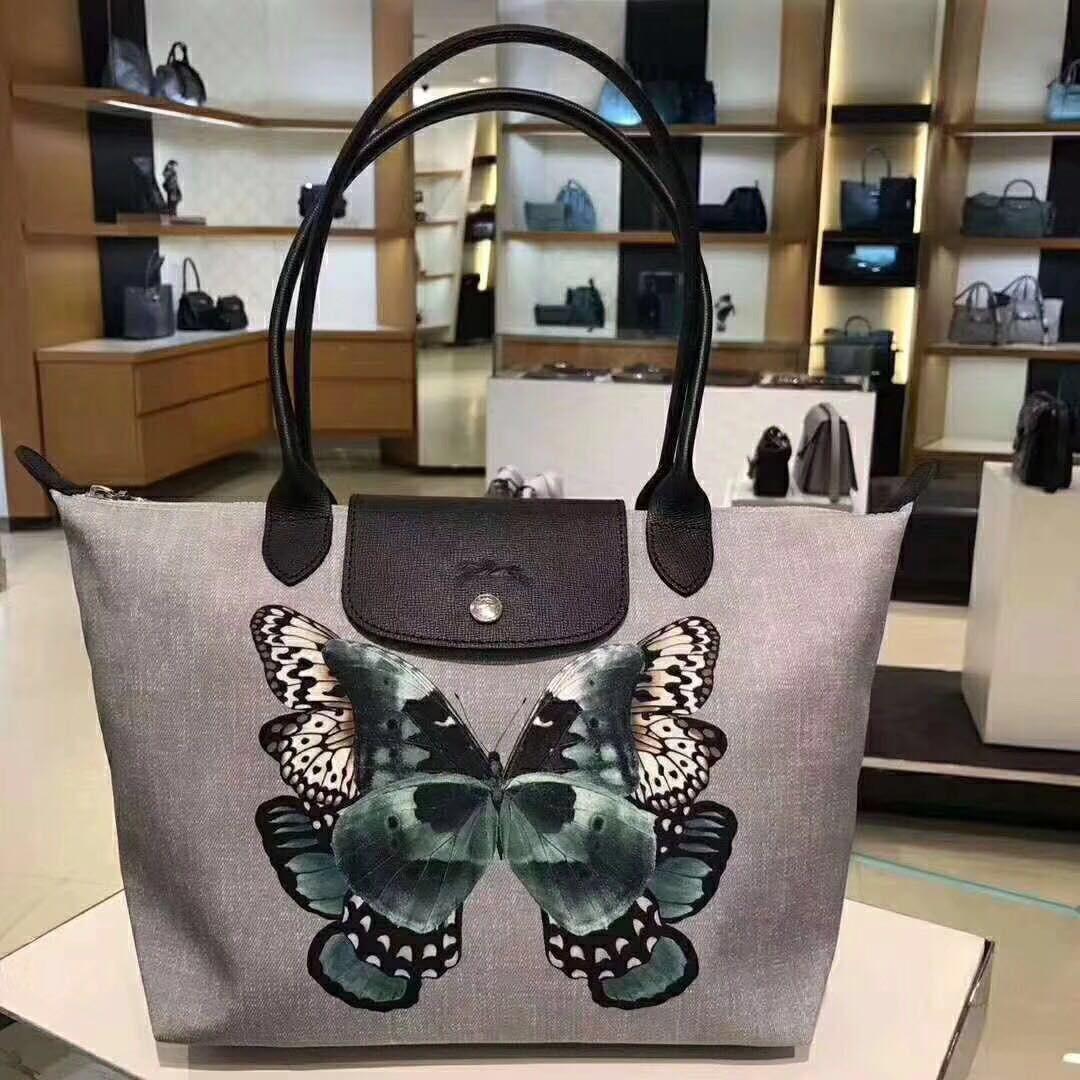 longchamp butterfly tote